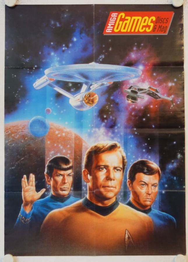 Star Trek - Amiga Game original release german Amiga gaming poster